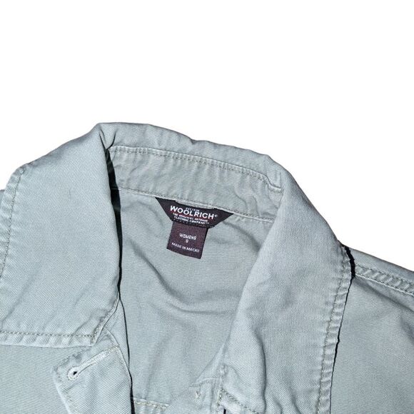 🛍️SAGE GREEN WOMENS WOOLRICH JACKET SIZE SMALL - Picture 2 of 3